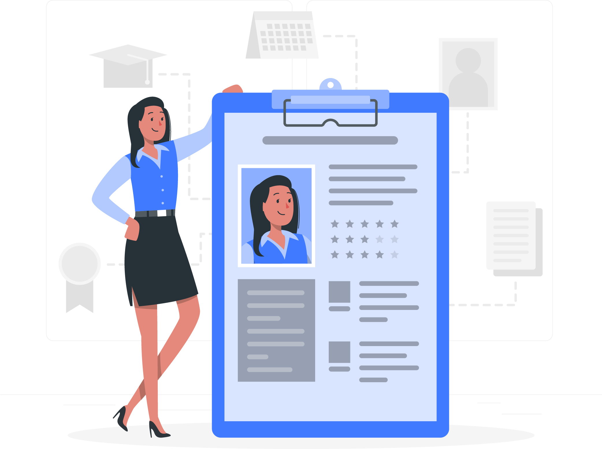 Vrouw toon cv. CV laten maken? Neem nu contact met ons op!